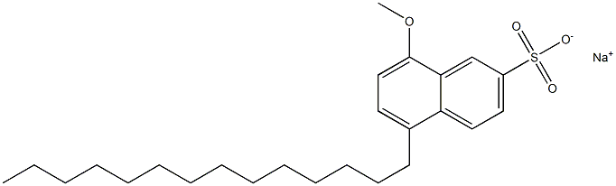 8-Methoxy-5-tetradecyl-2-naphthalenesulfonic acid sodium salt Struktur