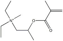 N,N-Diethyl-N-methyl-2-(2-methyl-1-oxo-2-propenyloxy)-1-propanaminium Struktur