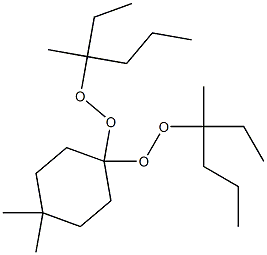 4,4-Dimethyl-1,1-bis(1-ethyl-1-methylbutylperoxy)cyclohexane Struktur