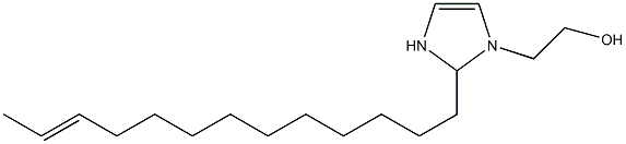 2-(11-Tridecenyl)-4-imidazoline-1-ethanol Struktur