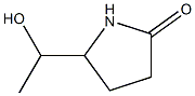 5-(1-Hydroxyethyl)pyrrolidin-2-one Struktur