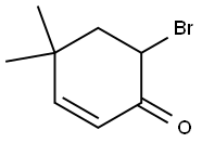 6-Bromo-4,4-dimethyl-2-cyclohexen-1-one Struktur