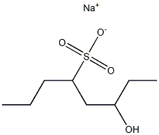 6-Hydroxyoctane-4-sulfonic acid sodium salt Struktur