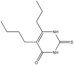 5-Butyl-6-propyl-2-thiouracil Struktur