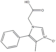 2-[(4-Methyl-5-phenyl-1H-imidazole 3-oxide)-1-yl]acetic acid Struktur