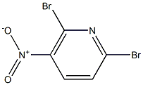 2,6-Dibromo-5-nitropyridine Struktur