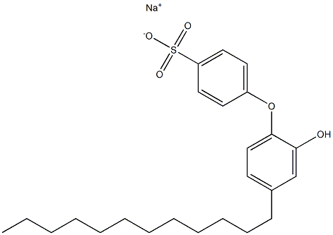 2'-Hydroxy-4'-dodecyl[oxybisbenzene]-4-sulfonic acid sodium salt Struktur