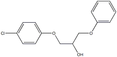 1-(4-Chlorophenoxy)-3-phenoxy-2-propanol Struktur