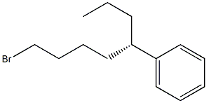 [S,(+)]-1-Bromo-5-phenyloctane Struktur