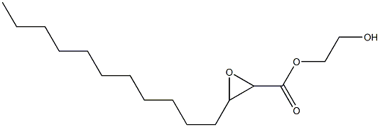 2,3-Epoxymyristic acid 2-hydroxyethyl ester Struktur