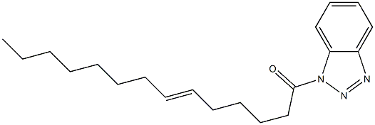 1-(6-Tetradecenoyl)-1H-benzotriazole Struktur