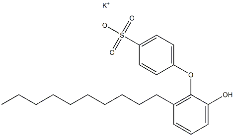 2'-Hydroxy-6'-decyl[oxybisbenzene]-4-sulfonic acid potassium salt Struktur