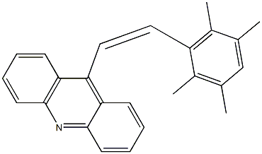 9-[(Z)-2-(2,3,5,6-Tetramethylphenyl)ethenyl]acridine Struktur