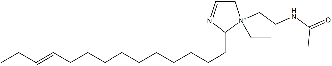 1-[2-(Acetylamino)ethyl]-1-ethyl-2-(11-tetradecenyl)-3-imidazoline-1-ium Struktur