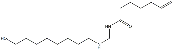 N-[[(8-Hydroxyoctyl)amino]methyl]-6-heptenamide Struktur