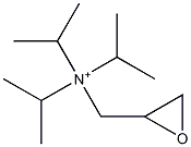 Triisopropylglycidylaminium Struktur