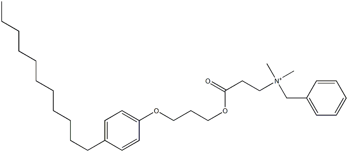 N,N-Dimethyl-N-benzyl-N-[2-[[3-(4-undecylphenyloxy)propyl]oxycarbonyl]ethyl]aminium Struktur