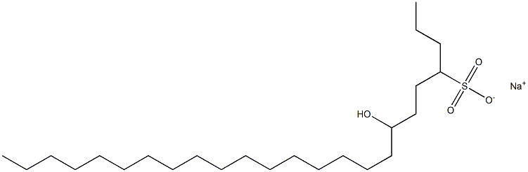 7-Hydroxytetracosane-4-sulfonic acid sodium salt Struktur