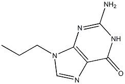 2-Amino-9-propyl-1,9-dihydro-6H-purine-6-one Struktur