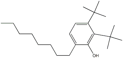 5,6-Di-tert-butyl-2-octylphenol Struktur