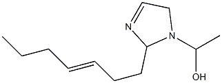 1-(1-Hydroxyethyl)-2-(3-heptenyl)-3-imidazoline Struktur