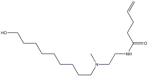 N-[2-[N-(9-Hydroxynonyl)-N-methylamino]ethyl]-4-pentenamide Struktur