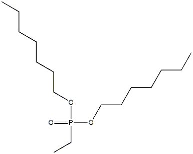 Ethylphosphonic acid diheptyl ester Struktur