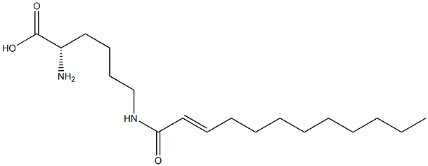 N6-(2-Dodecenoyl)lysine Struktur