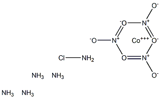 Chloropentamminecobalt(III) nitrate Struktur