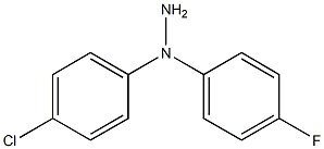 1-(4-Chlorophenyl)-1-(4-fluorophenyl)hydrazine Struktur