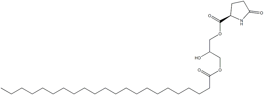 1-[(D-Pyroglutamoyl)oxy]-2,3-propanediol 3-docosanoate Struktur