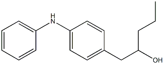 4-(2-Hydroxypentyl)phenylphenylamine Struktur