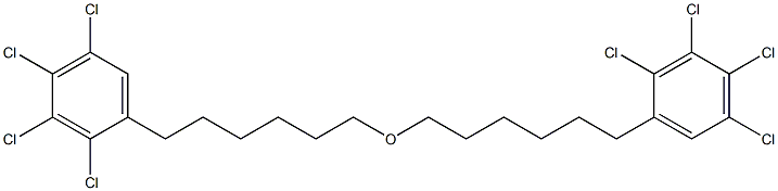 2,3,4,5-Tetrachlorophenylhexyl ether Struktur