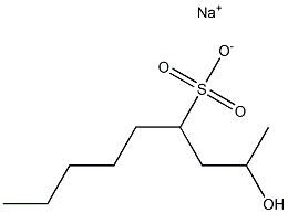 2-Hydroxynonane-4-sulfonic acid sodium salt Struktur