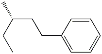 (+)-[(S)-3-Methylpentyl]benzene Struktur