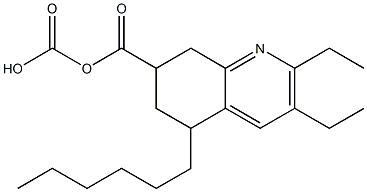 5,6,7,8-Tetrahydro-5-hexylquinoline-7,7-dicarboxylic acid diethyl ester Struktur