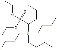 1-(Tributylstannyl)butylphosphonic acid diethyl ester Struktur