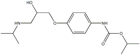 [4-[2-Hydroxy-3-(isopropylamino)propoxy]phenyl]carbamic acid isopropyl ester Struktur