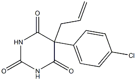 5-Allyl-5-(p-chlorophenyl)barbituric acid Structure