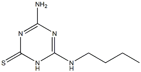 4-Amino-6-butylamino-1,3,5-triazine-2(1H)-thione Struktur