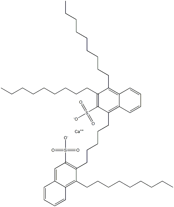 Bis(3,4-dinonyl-2-naphthalenesulfonic acid)calcium salt Struktur