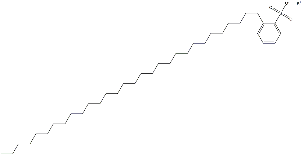 2-Triacontylbenzenesulfonic acid potassium salt Struktur