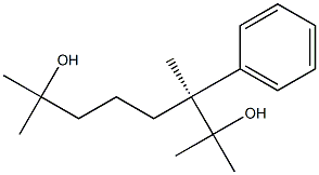 [S,(-)]-2,3,7-Trimethyl-3-phenyl-2,7-octanediol Struktur