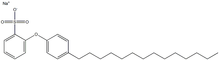 2-(4-Tetradecylphenoxy)benzenesulfonic acid sodium salt Struktur