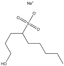 1-Hydroxynonane-4-sulfonic acid sodium salt Struktur