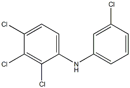 2,3,4-Trichlorophenyl 3-chlorophenylamine Struktur