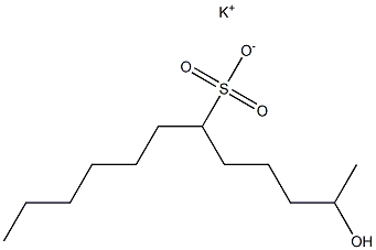 2-Hydroxydodecane-6-sulfonic acid potassium salt Struktur