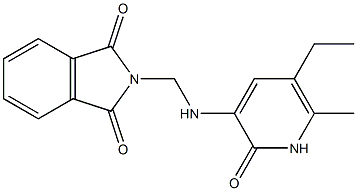 3-[(1,3-Dioxo-2H-isoindole-2-ylmethyl)amino]-5-ethyl-6-methylpyridine-2(1H)-one Struktur