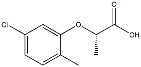 [S,(-)]-2-[(5-Chloro-o-tolyl)oxy]propionic acid Struktur