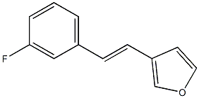 3-(3-Fluorostyryl)furan Struktur